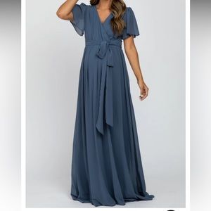 Beautiful brand new maternity evening gown! Beautiful blue color!